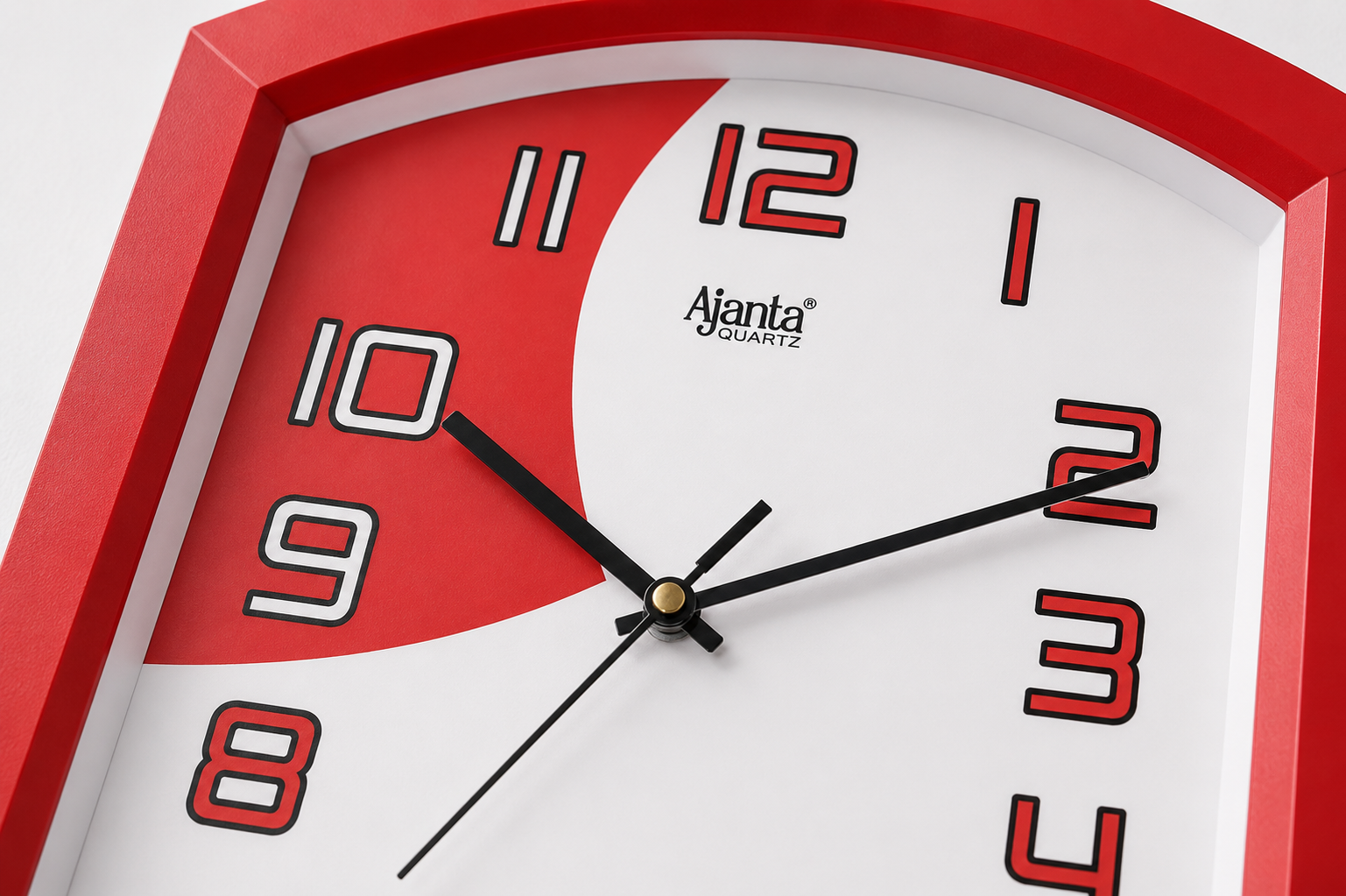 Ajanta 1997 Red Fancy 12 inch Wall Clock – Compact & Elegant Design 3