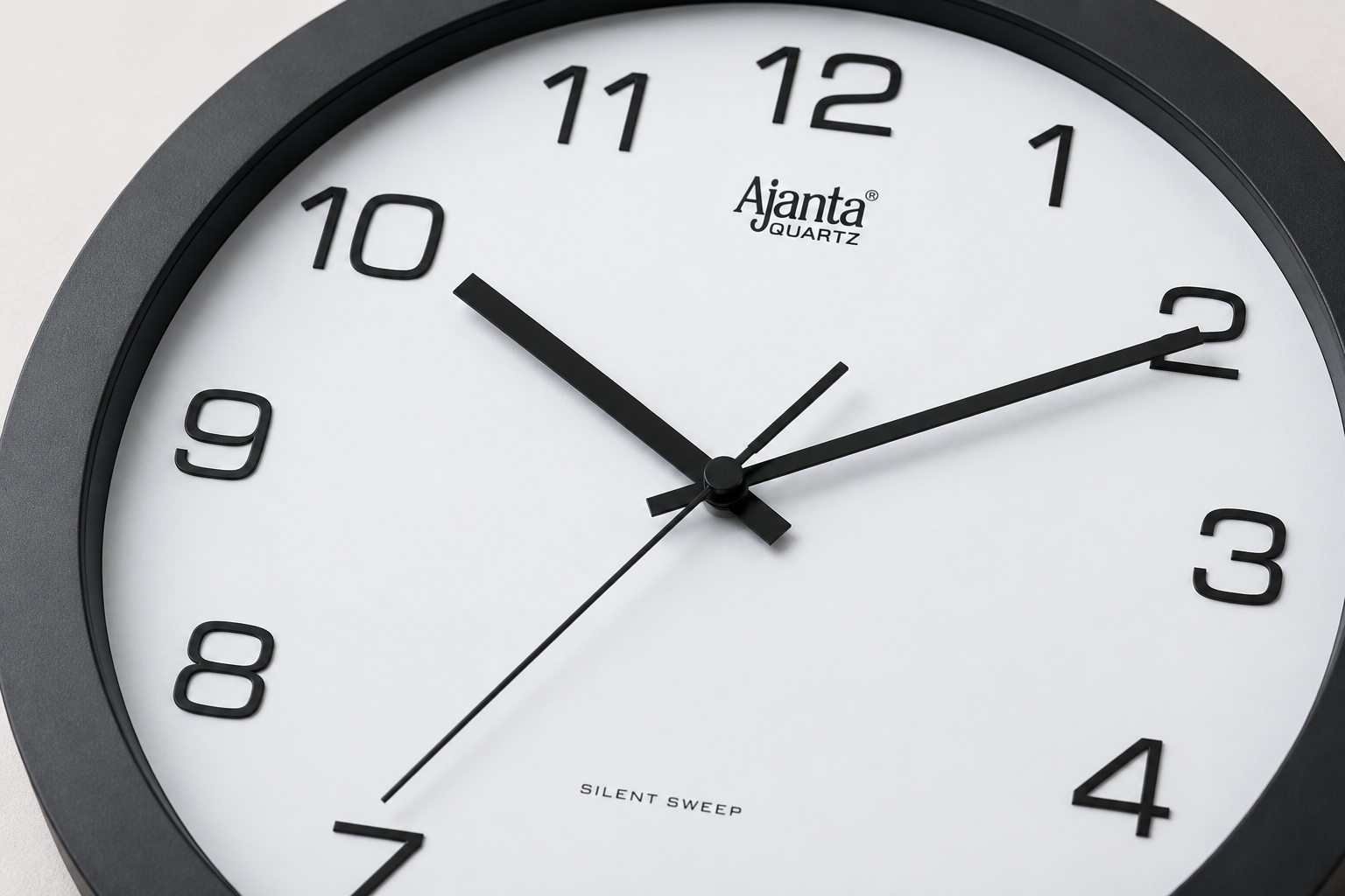 Ajanta 1057 White Designer Wall Clock – Silent Sweep for Office & Home 3