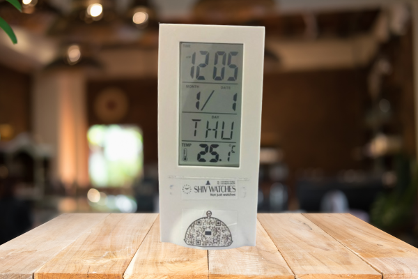 Digital Table Clock with Time, Date, Day & Temperature Display 2