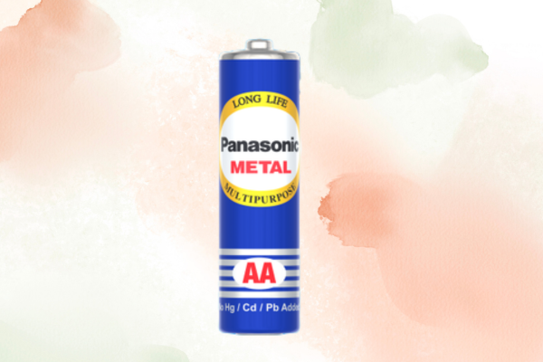 Panasonic Metal AA Zinc Carbon Battery Pack of 10 3