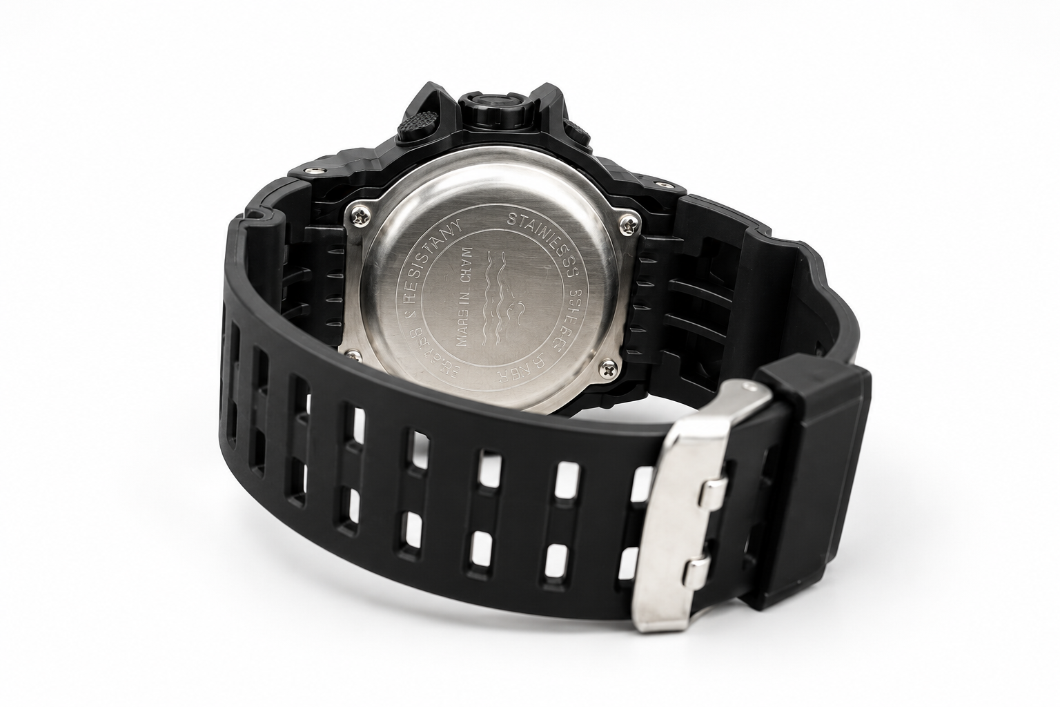 Black Gold Water Resistant Digital Sports Watch for Men Rugged Outdoor Wrist Watch 4