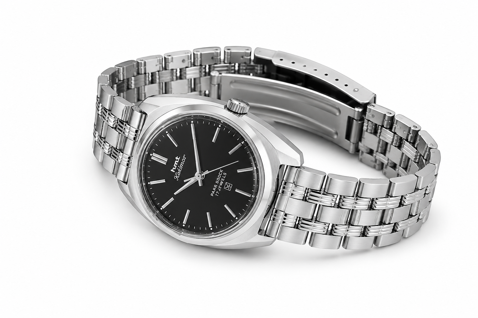 HMT Kohinoor Manual Winding Watch for Men with Stainless Steel Bracelet 3