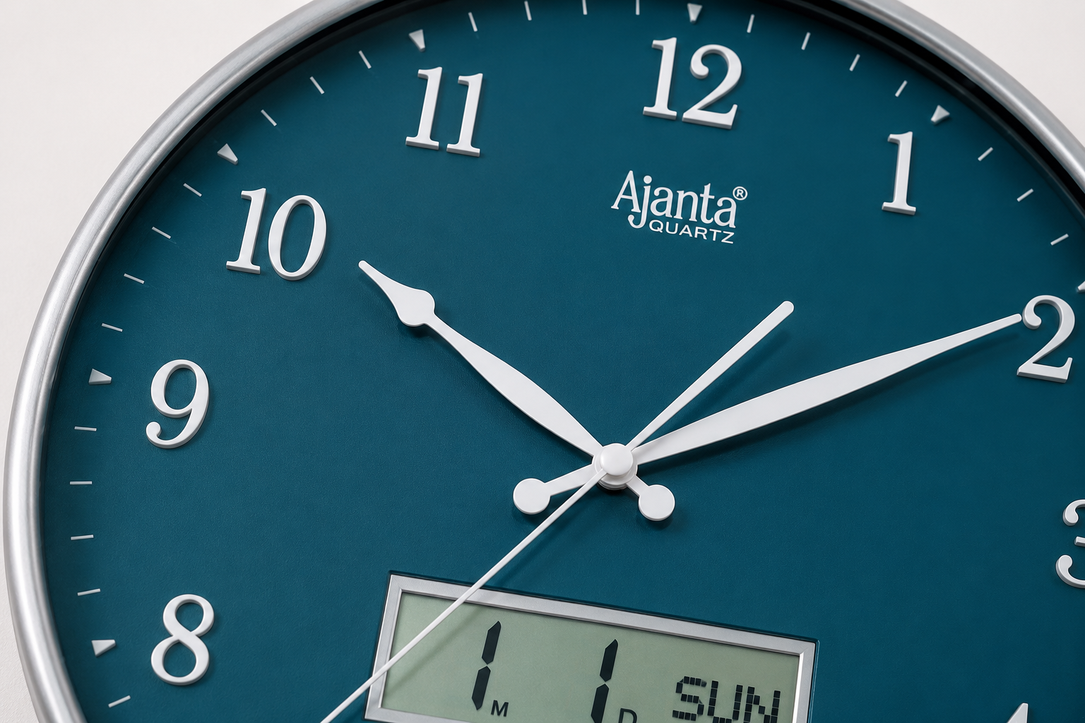 Ajanta 9107 Blue Designer Wall Clock – Silent Sweep, Elegant Design 3