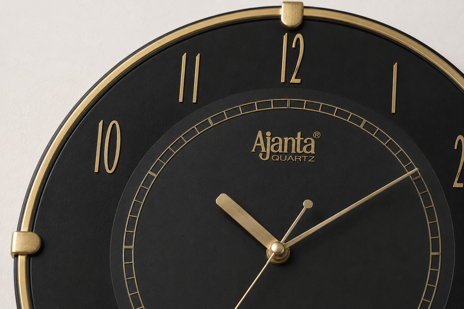 Ajanta 1197 Black Fancy Wall Clock – Thin Contour | Bulk Price 3