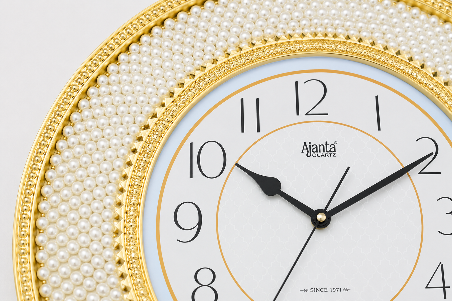 Ajanta 8777 Golden Designer Silent Wall Clock – Bulk with 1-Year Warranty 3